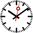 White clock icon